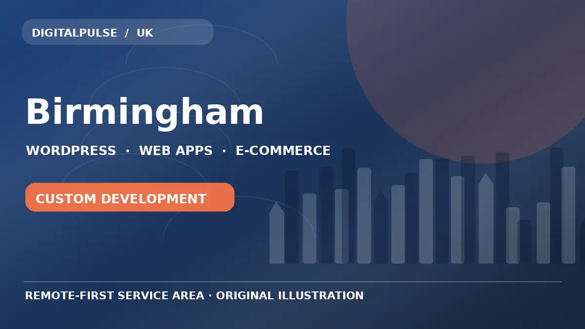 Original illustrated city and digital development artwork for Birmingham