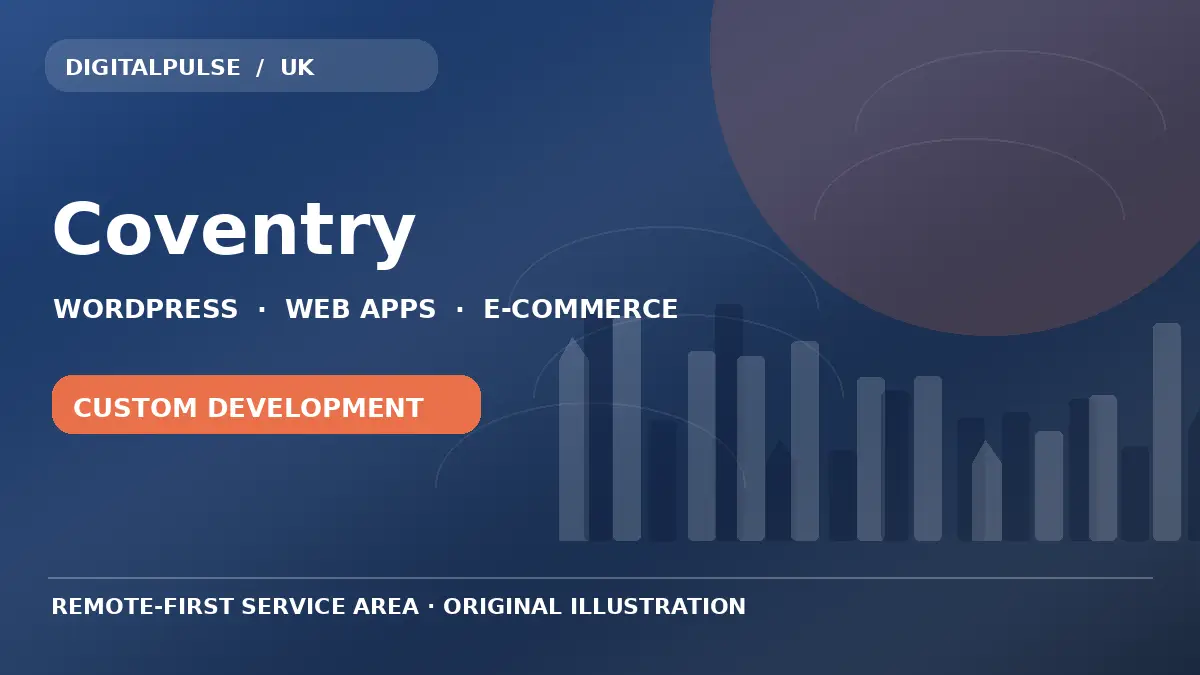Original illustrated city and digital development artwork for Coventry
