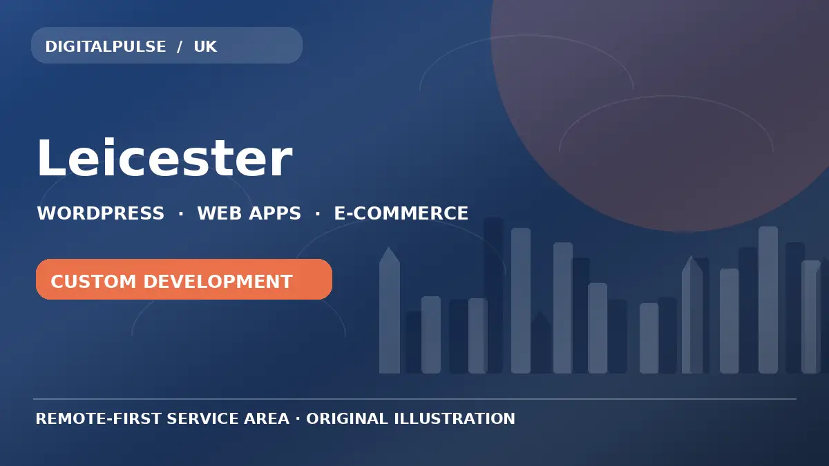 Original illustrated city and digital development artwork for Leicester
