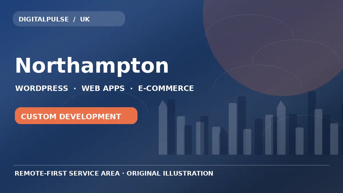 Original illustrated city and digital development artwork for Northampton