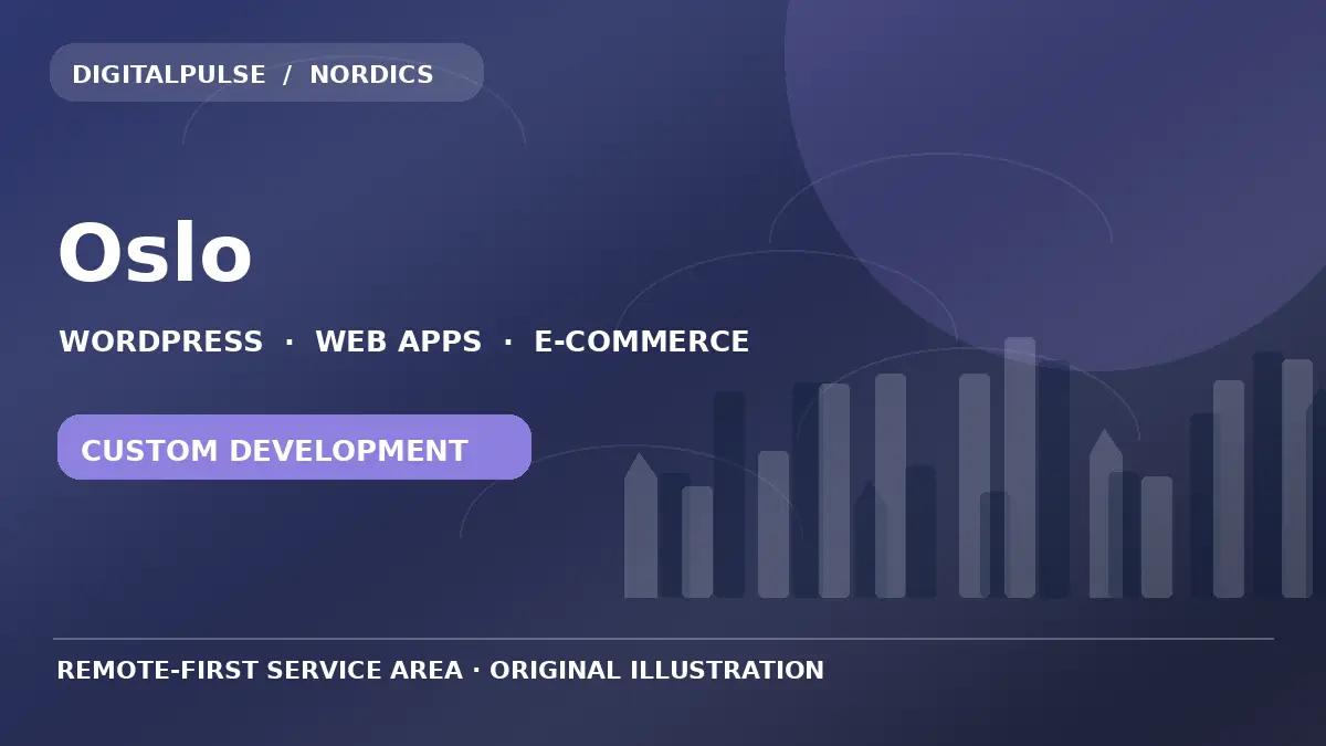 Original illustrated city and digital development artwork for Oslo