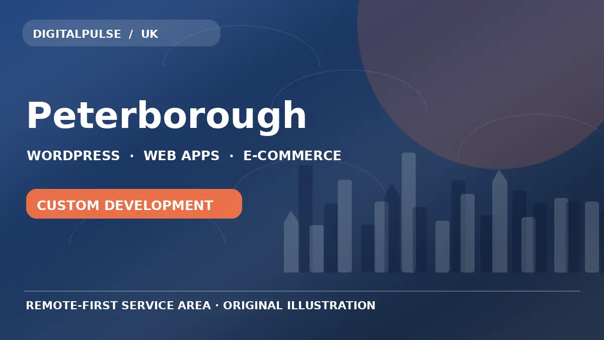 Original illustrated city and digital development artwork for Peterborough