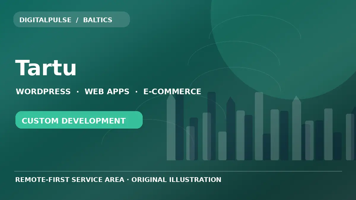 Original illustrated city and digital development artwork for Tartu
